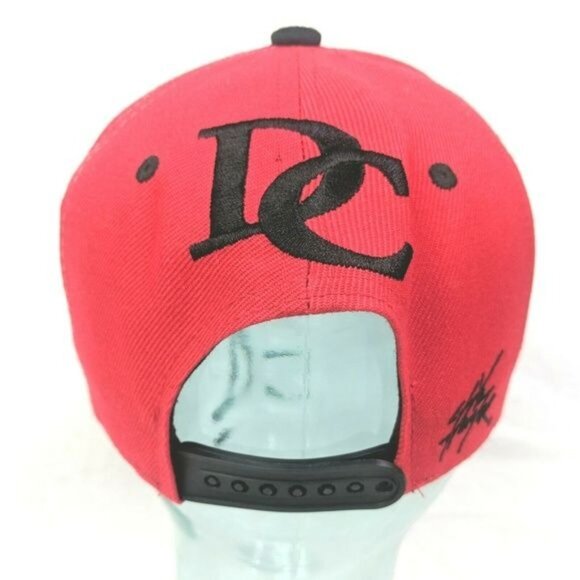 Washington DC Snapback Hat Cap‎ Adult One Size Red Black Embroidered USA Capital - Picture 3 of 6
